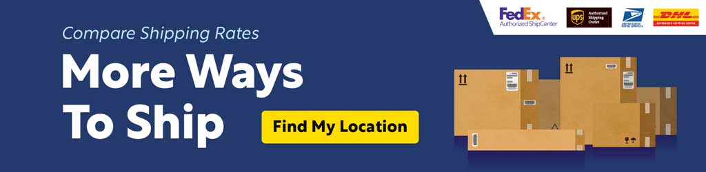 Compare Shipping Rates - More Ways to Ship - Find My Location
