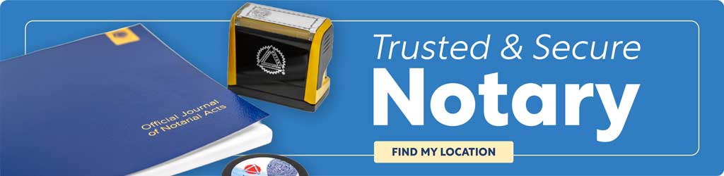 Trusted & Secure. Notary - Find My Location