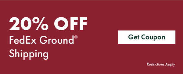 20% OFF FedEx Ground Shipping